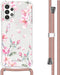 imoshion Hoesje Geschikt voor Samsung Galaxy A13 (4G) Hoesje Met Koord - imoshion Design Hoesje met Koord - Roze / Blossom Watercolor