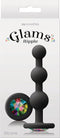 NS Novelties Buttplug GLAMS RIPPLE RAINBOW GEM Zwart