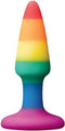 NS Novelties - Pleasure Plug Rainbow Mini - Anal Toys Buttplugs Meerkleurig