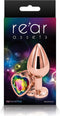 NS Novelties - Rear Assets Rose Gold Heart M - Anal Toys Buttplugs Meerkleurig