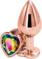 NS Novelties - Rear Assets Rose Gold Heart M - Anal Toys Buttplugs Meerkleurig