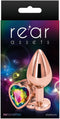 NS Novelties - Rear Assets Rose Gold Heart M - Anal Toys Buttplugs Meerkleurig