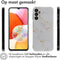 imoshion Hoesje Geschikt voor Samsung Galaxy A14 (5G) / A14 (4G) Hoesje Siliconen - imoshion Design hoesje - Meerkleurig / White Marble