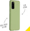 Accezz Samsung Galaxy S20 - Liquid Silicone Backcover - Schokabsorberend - Groen