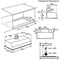 AEG DGB3523S - Inbouwunit afzuigkap - 3 standen 330 m3/h 63 dB(A)