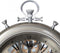 Metalen - radarklok - draaiende tandwielen- 40x50cm zilver