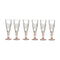 Champagneglas Vivalto PR05720ST3/BHA6 COFF Bruin Kristal 170 ml (6 Stuks)