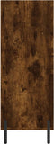 vidaXL - Schappenkast - 69,5x32,5x90 - cm - bewerkt - hout - gerookt - eikenkleurig