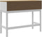 vidaXL - Wandtafel - FLORO - 89,5x36,5x73 - cm - massief - grenenhout - wit