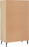 vidaXL - Schoenenkast - 60x35x105 - cm - bewerkt - hout - sonoma - eikenkleurig
