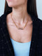 Esprit ESNL00351342 - Choker - Goudkleurig met zirkonia - 42cm + 3cm verlengstuk