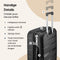SKYCASES Urban Adventurer - Medium Reiskoffer - 24 inch - Cijferslot - 44x27x66cm - 79L - Zwart V2