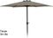 Aluminium Parasol met handig opdraaisysteem - Ø300 cm - Taupe