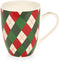 Kerstmokken in cadeau verpakking - 6 soorten - 1 stuks - Nuvole di Stoffa ruit met roze