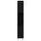 vidaXL - Badkamerkast - Zwart - Eiken - 30x30x190 - cm - Geengineerd - Hout