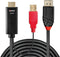 Lindy 41424 - DisplayPort naar HDMI - 0.50 m - Zwart