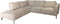 Hoekbank Morgan links - 248x261x88 - Adore 01 Naturel - Velours