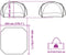 vidaXL - Partytent - waterdicht - wit - en - grijs