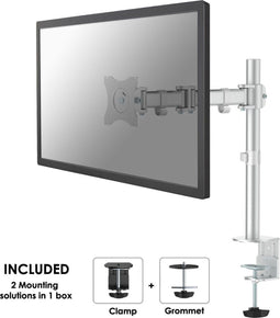 Neomounts NM-D135 - Monitorarm - Verstelbaar - Zilver