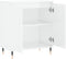 vidaXL - Dressoir - 60x35x70 - cm - bewerkt - hout - hoogglans - wit