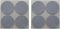 Benson Zelfklevend Antikrasvilt - Ø 40 mm - Duurzame meubelbescherming - 8 stuks