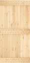 vidaXL - Schuifdeur - met - beslag - 100x210 - cm - massief - grenenhout