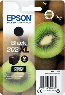 Epson 202XL - Inktcartridge - Hoog rendement 550 pagina's - Zwart