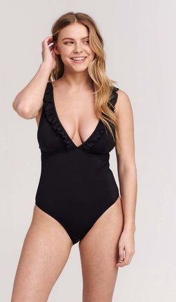 Shiwi BOBBY - Badpak - Spaghetti bandjes - Zwart - 42