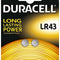 Duracell LR43 - Knoopcel batterij - 1,5 Volt - 18 gr