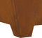 vidaXL - Vierkante - Vuurkorf - 60x60x30 - cm - Weerstaal