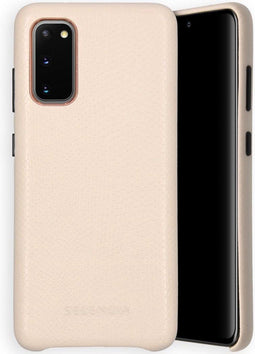 Selencia Hoesje Geschikt voor Samsung Galaxy S20 Hoesje - Selencia Gaia Slang Backcover - Wit