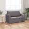 vidaXL - Ligbed/Sofa - 2-in-1 - Grijs - 124x71x78 - cm - Kunstleer