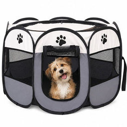 Ceruzo Puppyren Opvouwbaar – Voor Kleine Honden - Katten - Konijnen – 73 cm