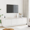 vidaXL - Tv-meubel - 156x37x45 - cm - massief - grenenhout - wit
