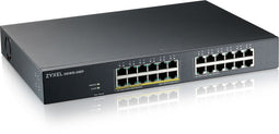 ZyXEL GS1915-24EP - Managed Switch - 24x 1Gbps Ethernet - 12x PoE+ (802.3at) - PoE-budget 130W