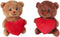Take Me Home Knuffel Pluche - Beer met Hart, 15cm