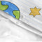 Happy Friday Duvet cover set 2 pieces Space rocket 180x220 cm (Single) Multicolor