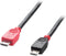 LINDY USB-kabel USB 2.0 USB-micro-B stekker, USB-micro-B stekker 2.00 m Zwart Met OTG-functie 31760