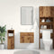vidaXL - Wastafelkast - 60x38,5x46 - cm - bewerkt - hout - oud - houtkleurig