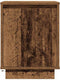 vidaXL - Nachtkastje - met - LED-verlichting - 38x34x50 - cm - oud - hout