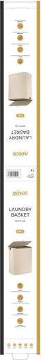 Nince Wasmand 141L - 2 Vakken - Uitneembare Waszakken - Bamboe - Beige