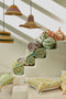 Bonheur du Jour Hanglamp Cake Bohemian gevlochten hanglamp in sea rush - Ø34xH18cm - Vert