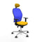 Bureaustoel met hoofdsteun Piqueras y Crespo 1D086G1 Geel