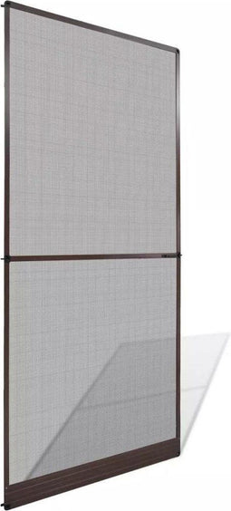 vidaXL - Hordeur - met - scharnieren - 100x215 - cm - bruin