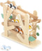 Janod Sweet Cocoon - Houten Mierenloper - 4 Rollende Mieren - Bel Bij Finish - Educatief Speelgoed