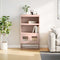vidaXL - Hoge - kast - 68x39x123 - cm - staal - roze
