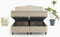 Dreamhouse Marrakech Opberg Boxspring Bed - 180x200 - VELVET BEIGE - Met veel Opbergruimte en Inclusief Hoofdbord.