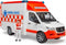 Bruder 2676 - Mercedes Sprinter ambulance - Licht- en geluidmodule - Oranje/Wit