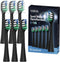 VAIVE Sonic Wave Precision X8900 - Opzetborstel Set - 6 stuks - Zwart