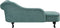NIMES - Chaise longue - Mintgroen - Rechterzijde - Fluweel
